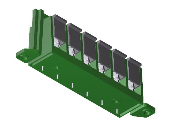 Terminal block for low signal with solderable terminal block