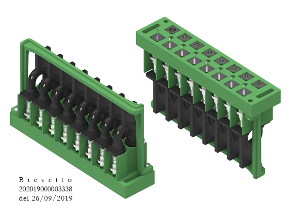 Morsettiera mini-mini 8 pin saldabili